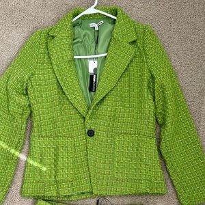 Green Fashion Nova Skirt Set